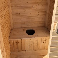 Туалет деревянный, разборный щитовой, 100х100х220 см, Хвоя
