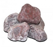 Камень Яшма сургучная шлифованная, ведро 10 кг